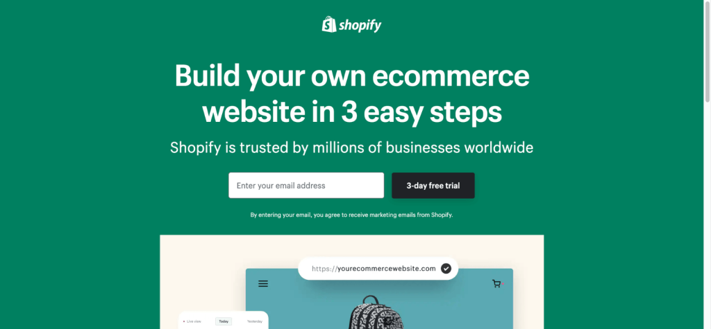 Shopify - No-Code Website Builders